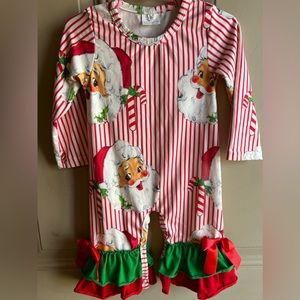 Christmas Romper 3-6 months NWOT